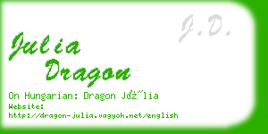 julia dragon business card